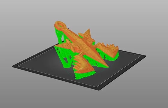 Print orientation comparison for the same 3D part