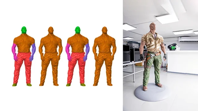 STL file repair — before and after comparison for 3D printing